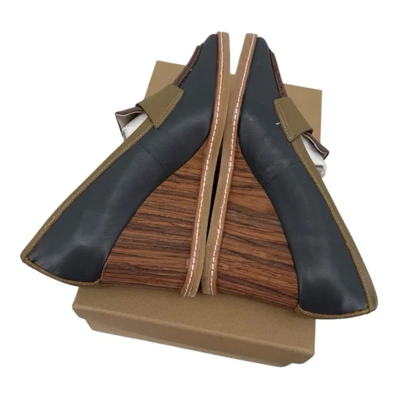 Sanctuary Cadence Leather Penny Loafer Wedge NIB Eco Chic Style 523258 - Picture 8 of 16